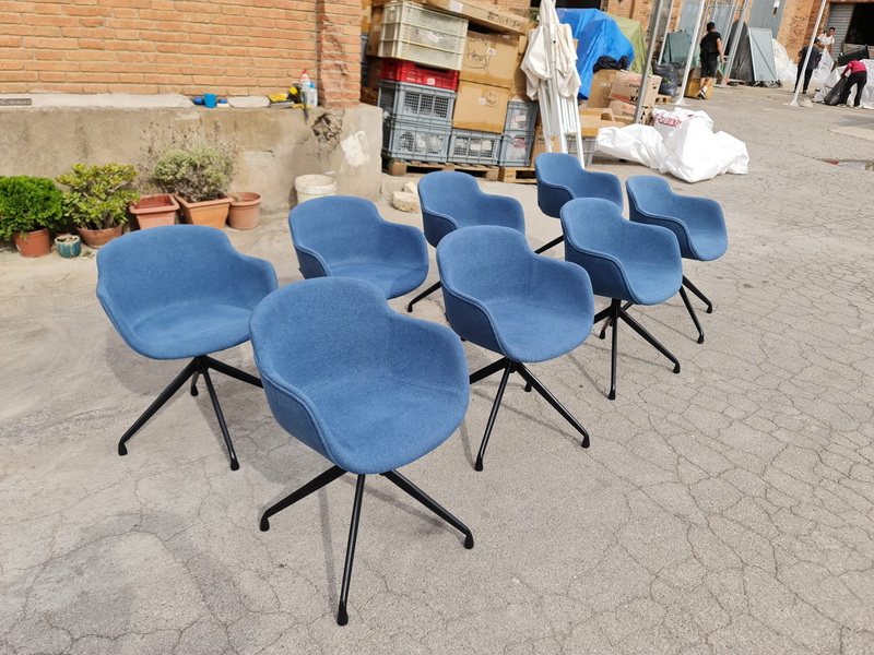 silla butaca azul 77x57x44 8u